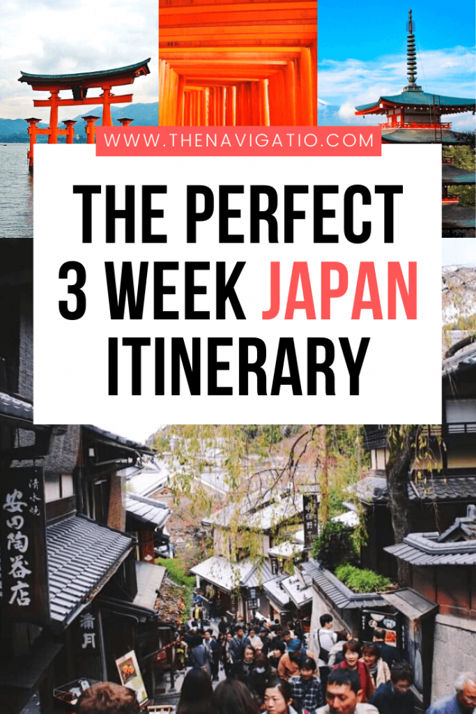 three week japan itinerary pinterest