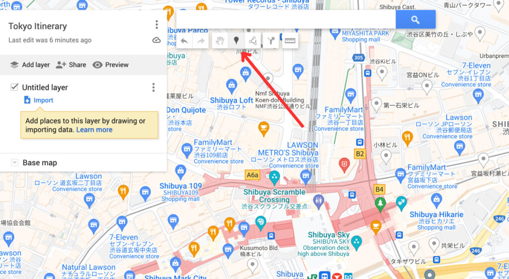 Google maps marker tool