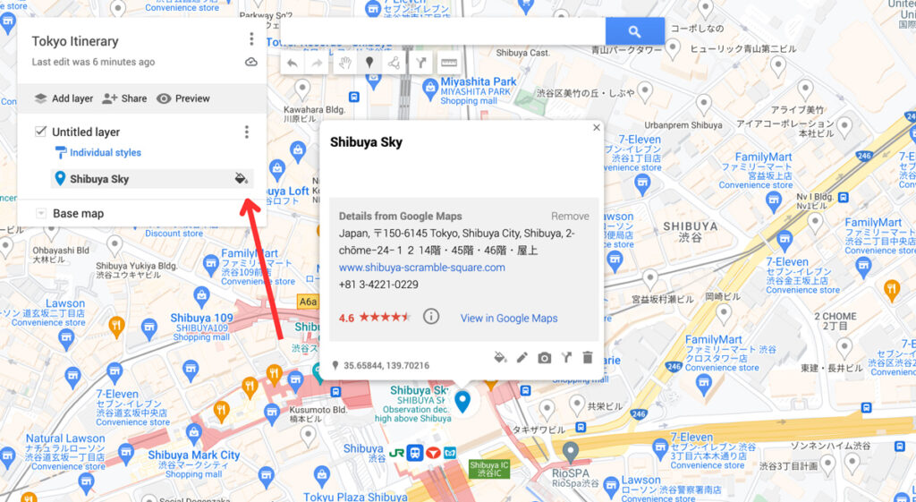 Google maps holiday planner