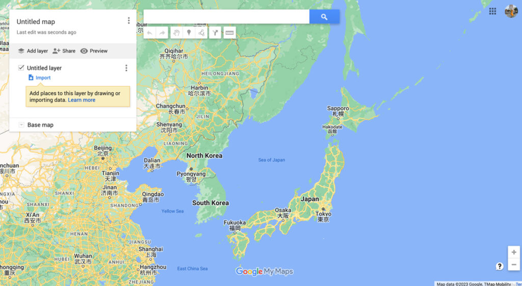 trip plan on google maps