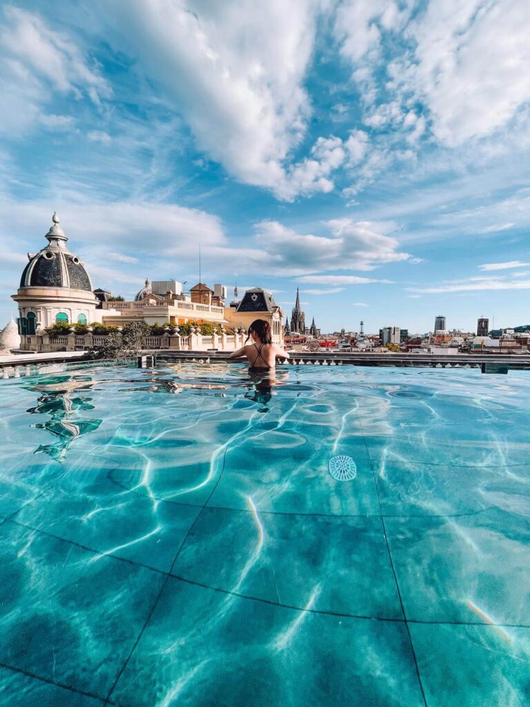 Barcelona Ohla hotel rooftop pool