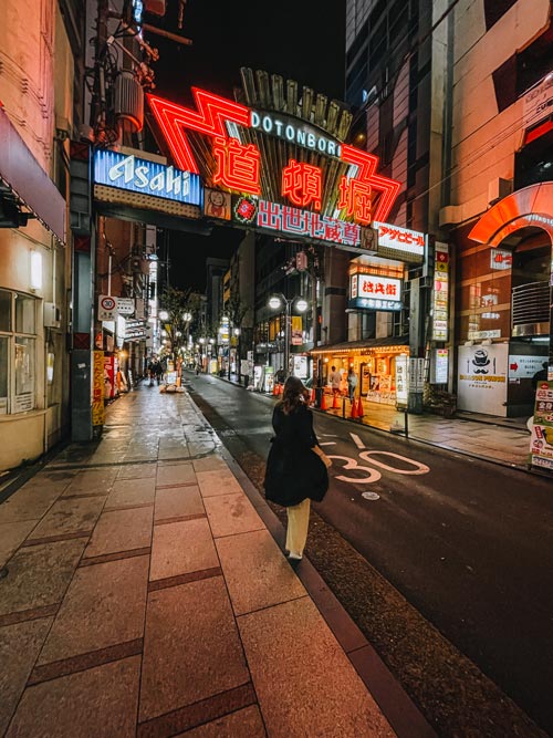 dotonbori in Osaka at night