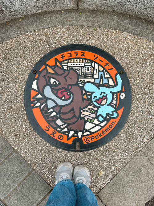 ueno park pokemon manhole cover