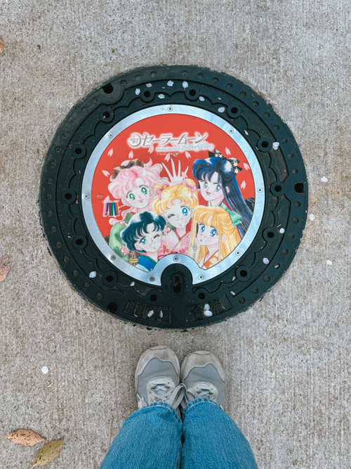 sailor moon manhole cover