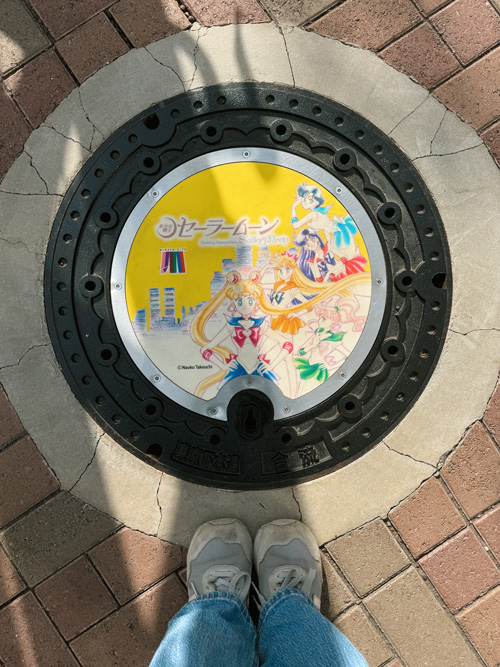 sailor moon manhole cover