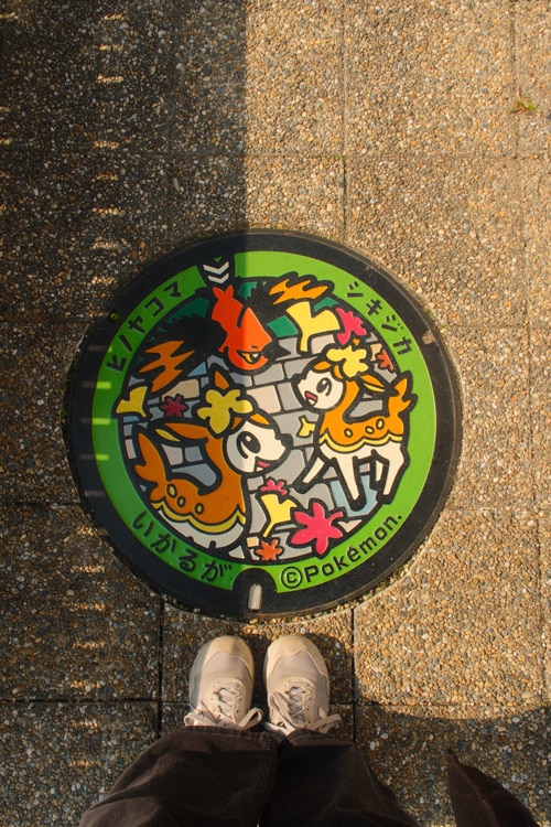 pokemon manhole cover nara