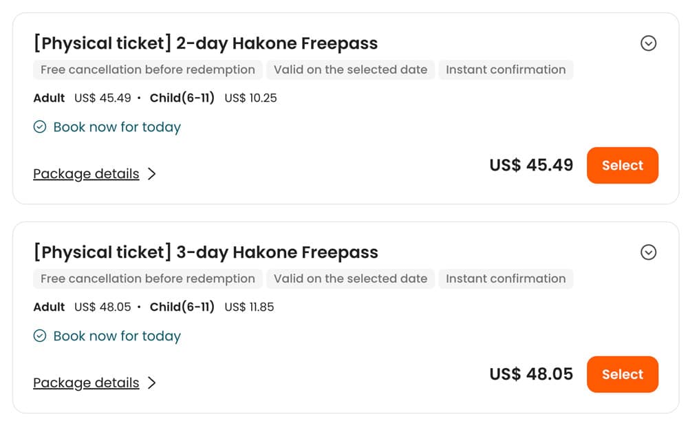 hakone free pass on klook