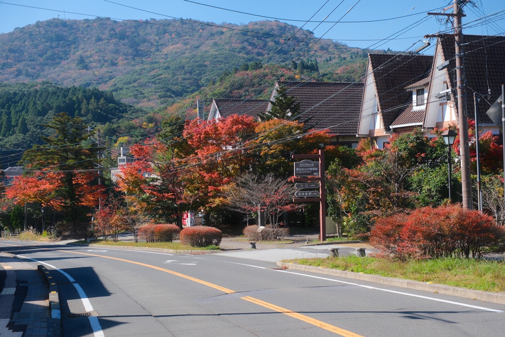 unzen onsen town